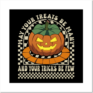 Pumpkin May Your Treats Be Many Halloween Posters and Art